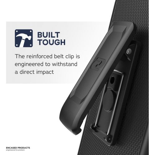  [아마존베스트]Encased iPhone 11 Belt Clip Holster Case (2019 Rebel Armor) Heavy Duty Rugged Full Body Protective Cover with Holder (Black)