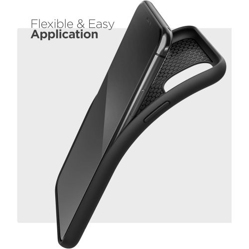  [아마존베스트]Encased Thin Armor Series Compatible with iPhone 12 Pro Max Belt Clip Case Slim Grip Cover with Holster - Black