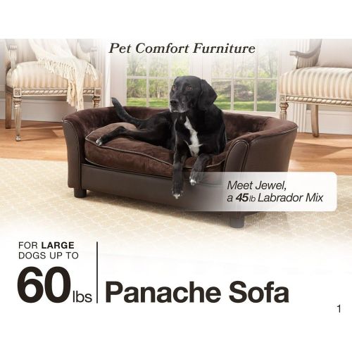  Enchanted Home Pet Brown Ultra Plush Panache Pet Bed