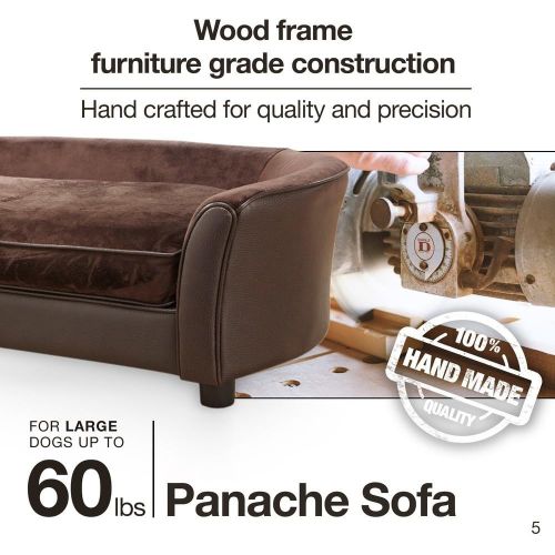  Enchanted Home Pet Brown Ultra Plush Panache Pet Bed