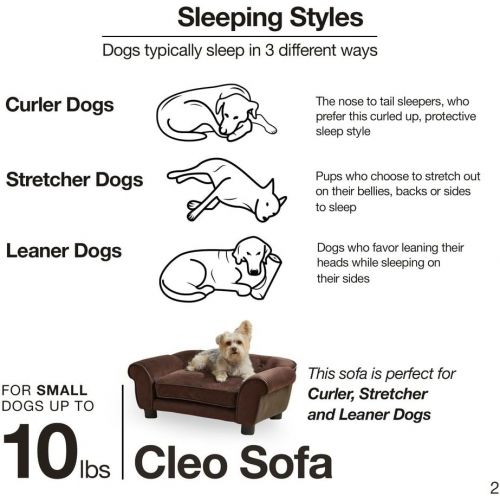  Enchanted Home Pet Brown Ultra Plush Cleo Pet Sofa
