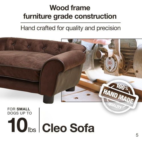  Enchanted Home Pet Brown Ultra Plush Cleo Pet Sofa