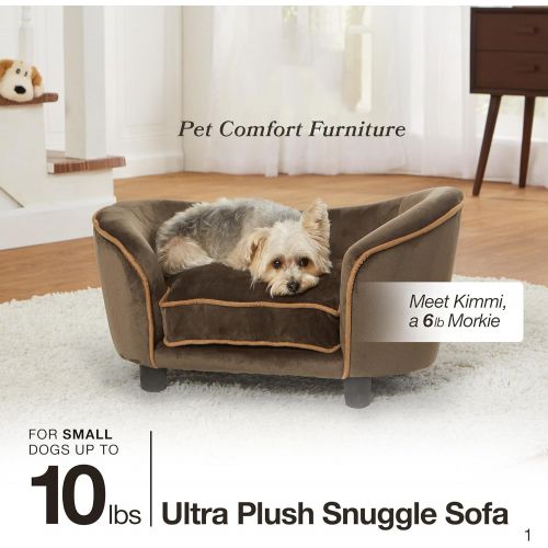  Enchanted Home Pet Dark Grey Ultra Plush Snuggle Pet Sofa