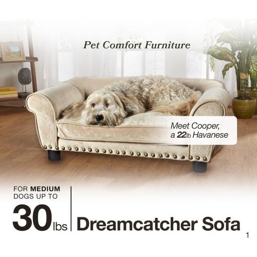  Enchanted Home Pet Dreamcatcher Sofa Dog Bed in Cream