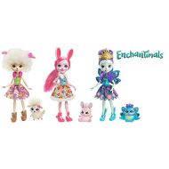 [아마존핫딜]Enchantimals Mattel Ench FMG18Antimals 3Pack Friends Set, Doll