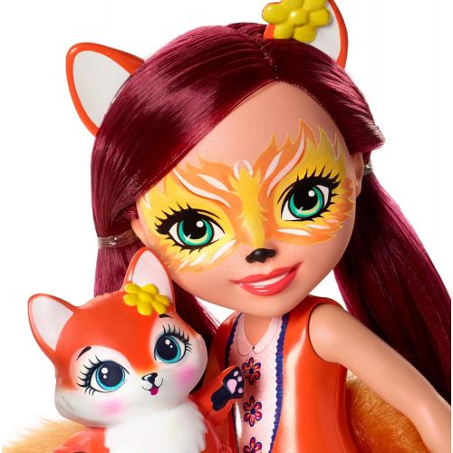  Enchantimals Huggable Cuties Felicity Fox Doll & Flick Figure