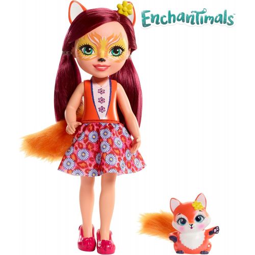  Enchantimals Huggable Cuties Felicity Fox Doll & Flick Figure