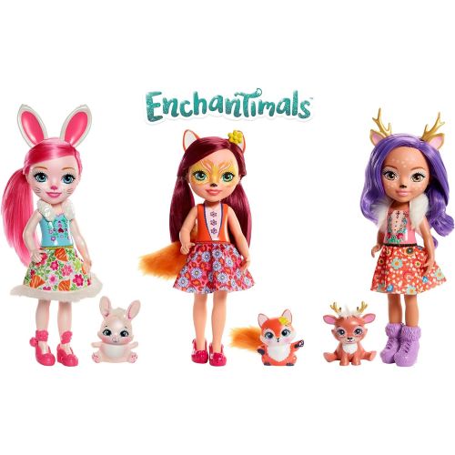  Enchantimals Huggable Cuties Felicity Fox Doll & Flick Figure