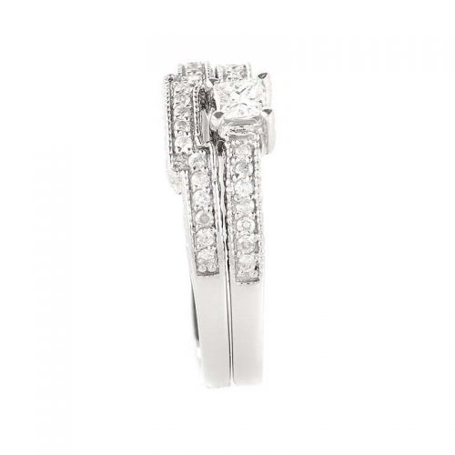  Enchanting 14K White Gold Diamond Bridal Set