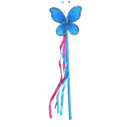  Enchantly Girls Hot Pink and Blue Fairy Costume with Wings, Tutu, Wand & Halo Fits Age 3-7