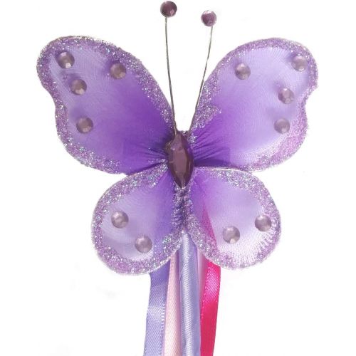  Enchantly Fairy Costume - Fairy Wings for Girls - Butterfly Costume for Girls - 4 Piece Set