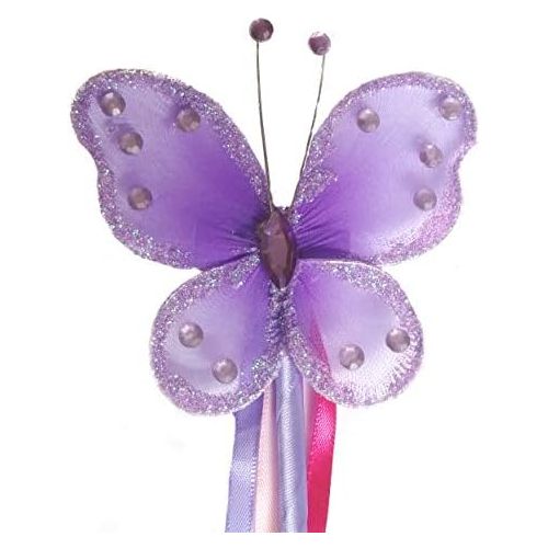 Enchantly Fairy Costume - Fairy Wings for Girls - Butterfly Costume for Girls - 4 Piece Set