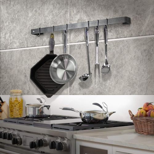  Enclume Premier 36-Inch Utensil Bar Wall Pot Rack, Stainless Steel