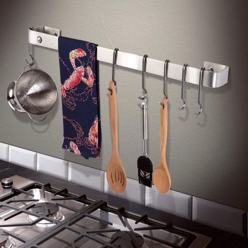  Enclume Premier 36-Inch Utensil Bar Wall Pot Rack, Stainless Steel