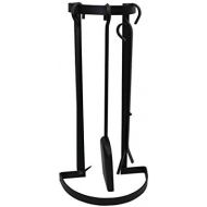 Enclume FPTS20 BK Indoor/Outdoor Half Circle Fireplace Tool Set, Black