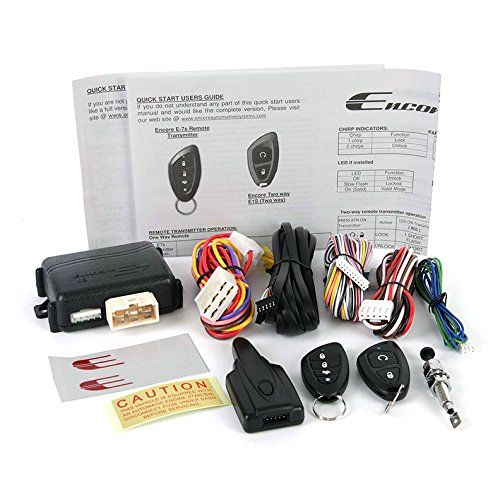  Encore E5 2-Way Paging Remote Start Keyless Entry System w 4-Button LED Remote and Sidekick Remote