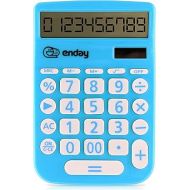 Calculator for Students Blue, Basic Calculator 12 Digits Solar Powered Calculators Large Display Office Desktop Calculator Four Function Handheld Desk Calculator Perfect for Office & School-by Enday