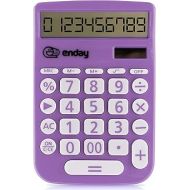 Calculator For Students Purple, Basic Calculator 12 Digits Solar Powered Calculators Large Display Office Desktop Calculator Four Function Handheld Desk Calculator Perfect for Office & School-By Enday