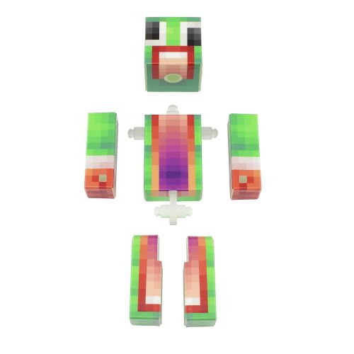  EnderToys Green Big Mouth Guy Action Figure Toy, 4 Inch Custom Series Figurines [Not an Official Minecraft Product]