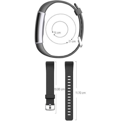  Endubro endubro Ersatzarmband fuer Fitness Tracker ID130 Plus Color HR & viele weitere Modelle aus TPU Skin-Friendly mit antiallergischem Verschluss