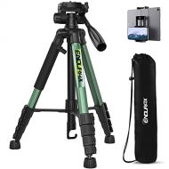 Endurax 66 Video Camera Tripod Compatible with Nikon Canon, Tall Tripods for All Digital Cameras with Universal Phone Mount and Carry Bag