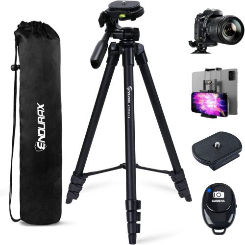  Endurax 60 Tripod for Camera, Camera Stand for Canon Rebel Eos Nikon Dslr, Travel Tripods for Phone Tablet with Remote