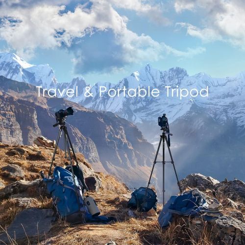  Endurax 60 Tripod for Camera, Camera Stand for Canon Rebel Eos Nikon Dslr, Travel Tripods for Phone Tablet with Remote