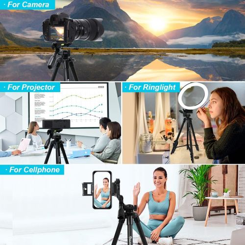  Endurax 60 Tripod for Camera, Camera Stand for Canon Rebel Eos Nikon Dslr, Travel Tripods for Phone Tablet with Remote