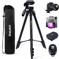 [아마존베스트]Endurax 60 Camera Phone Tripod Stand for DSLR Canon Nikon with Universal Phone Mount, Bubble Level and Carry Bag