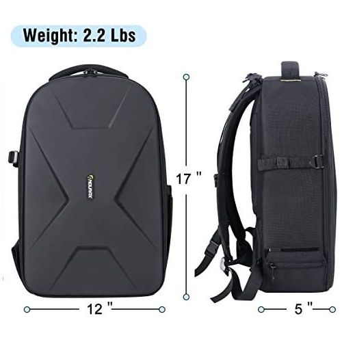  [아마존베스트]Endurax Camera Backpack Waterproof for DSLR SLR Photographer Camera Bag for Mirrorless Camera with Hardshell Protection