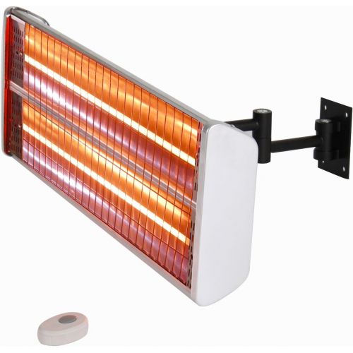  EnerG+ Infrared Electric Outdoor Heater - Wall Mounted, Stainless Steel (HEA-21531)