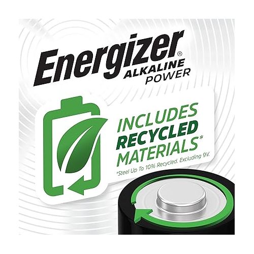  Energizer AA Batteries, Alkaline Power Double A Battery Alkaline, 32 Count