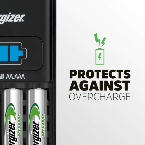  [아마존핫딜][아마존 핫딜] Energizer AA/AAA 1 Hour Charger with 4 AA NiMH Rechargeable Batteries (Charges AA or AAA batteries in 1 hour or less) - Packaging May Vary