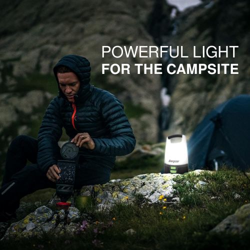  Energizer LED Camping Lantern PRO Vision, Ultra Bright 1000+ Lumens, Rugged IPX4 Water Resistant Tent Lights, Portable Lanterns for Camping, Power Outage, Hiking, Emergency