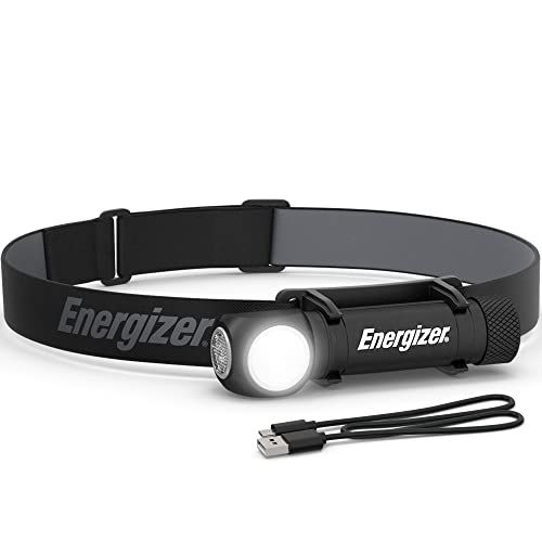  ENERGIZER LED Rechargeable Headlamp S1000 PRO, 1000 Lumen Turbo Mode, IPX4 Water Resistant Head Light for Work, Camping, Outdoor, Emergency (USB Cable Included)