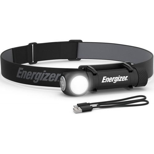  ENERGIZER LED Rechargeable Headlamp S1000 PRO, 1000 Lumen Turbo Mode, IPX4 Water Resistant Head Light for Work, Camping, Outdoor, Emergency (USB Cable Included)