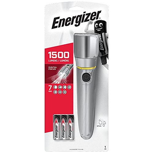  Energizer - Full LED Torch/Flashlight Range - For Emergency, Camping & Hiking (Compact, Headlight, Duo, Metal & Lantern Torches) (Vision HD Torch +6AA Batts)