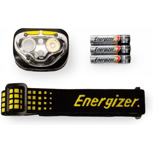  Energizer Vision LED Headlamp, Bright Headlamp for Camping, Water Resistant Emergency Light, Includes Batteries, Pack of 1