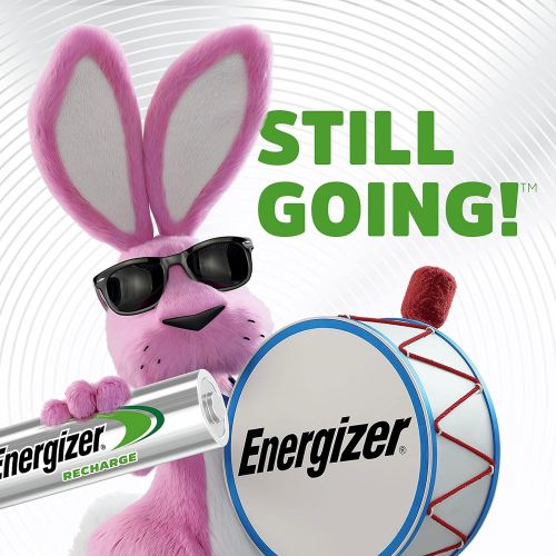  Energizer Rechargeable AA Batteries, 2,000 mAh NiMH, Pre-charged, Chargeable for 1,000 Cycles, 8 Count (Recharge Universal)