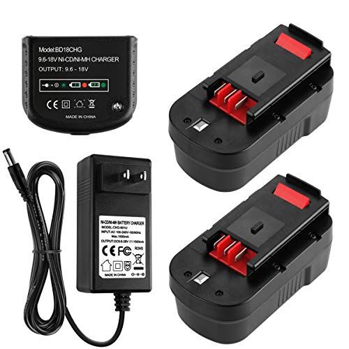  Energup Upgraded 3500mAh HPB18 Replacement for Black and Decker 18 Volt Battery Ni-CD Compatible with 244760-00 A1718 FS18FL FSB18 18V Firestorm with a Portable Black Decker Battery Charge