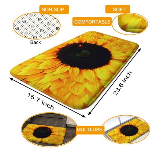  Eneric SweetHome Sunflower Comfort Carpet Suitable For Stairway/Toilet/Study/Floor/Bedroom/Living Room/Bathroom/Kitchen/Home Decoration/Area