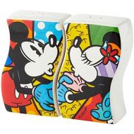 Enesco Disney by Britto Mickey and Minnie Mouse Kissing Salt and Pepper Shakers, 3 Inch