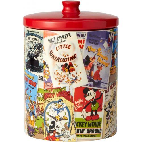  Enesco Disney Ceramics Mickey Mouse Collage Cookie Jar, 9.25, Multicolor