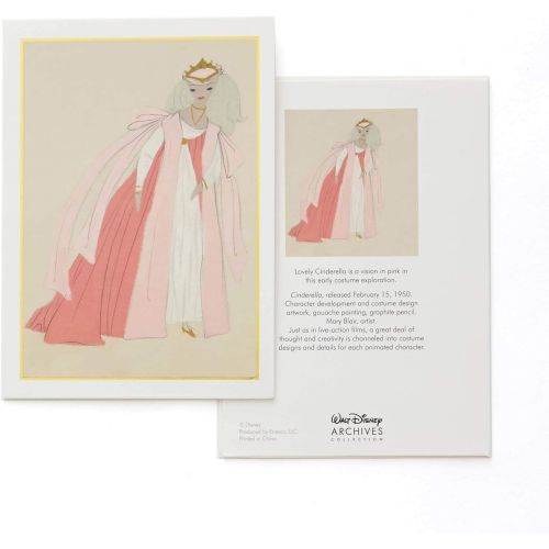  Enesco Walt Disney Archives Collection Cinderella Notecard Set