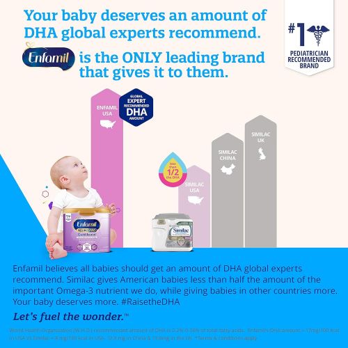  [아마존베스트]Enfamil NeuroPro Gentlease Baby Formula Gentle Milk Powder, MFGM, Omega 3 DHA, Probiotics, Iron & Immune Support, 14 Count per pack, 8.54 Ounce, Pack of 4