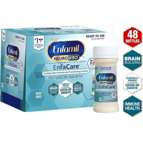  [아마존베스트]Enfamil NeuroPro EnfaCare Ready to Feed Premature Baby Formula Milk Nursette, 2 fl. oz. Bottles (48 Bottles) Iron, MFGM, Omega 3 DHA, Probiotics, Immune Support & Brain Development