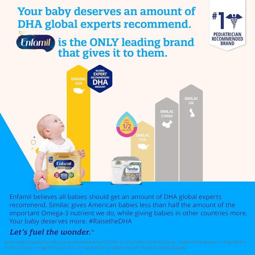  [아마존베스트]Enfamil NeuroPro Infant Formula, Brain Building Nutrition Inspired by Breast Milk, Single Serve Powder, 14 Count, Pack of 4