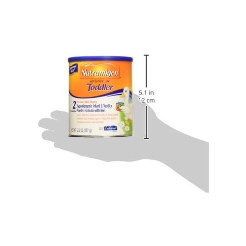  Enfamil Nutramigen Hypoallergenic Colic Toddler Formula Lactose free milk Powder, 12.6 Oz - Omega 3 Dha, Lgg Probiotics, Iron, Immune Support