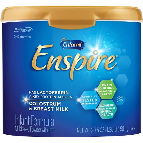  Enfamil Enspire Baby Formula Milk Powder, 20.5 Ounce, Omega 3 DHA, Probiotics, Immune & Brain Support, Pack of 1 (Packaging May Vary)