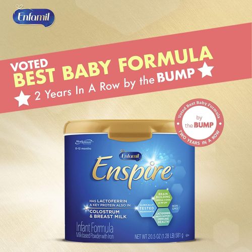  Enfamil Enspire Baby Formula Milk Powder, 20.5 Ounce, Omega 3 DHA, Probiotics, Immune & Brain Support, Pack of 1 (Packaging May Vary)